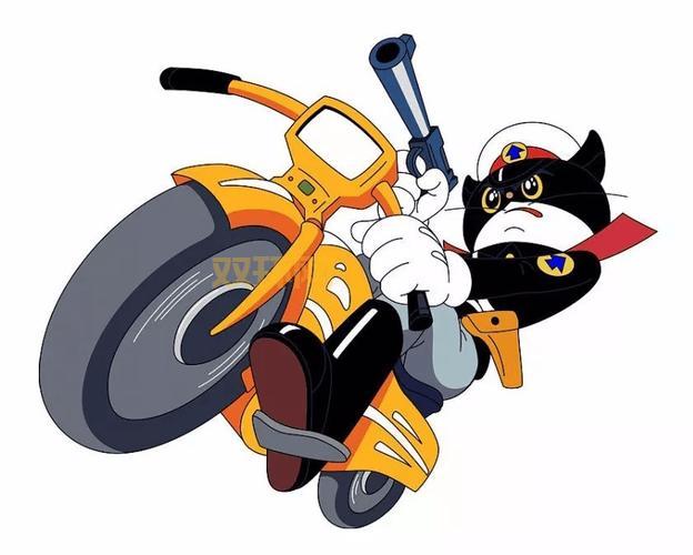 黑猫警长摩托赛:盗版手游引爆童年回忆,警长与反派同场竞技!