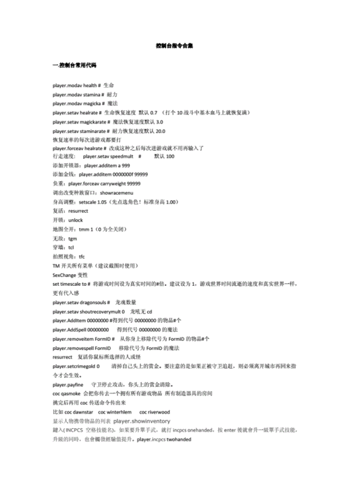 上古卷轴5控制台