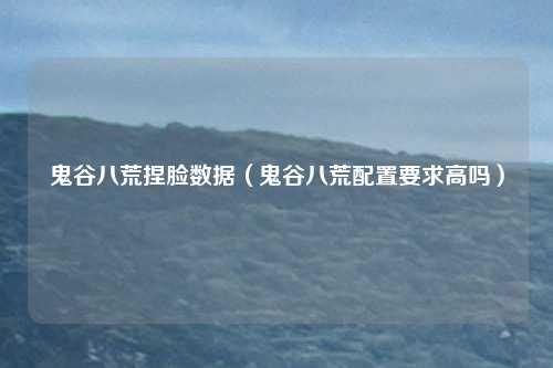 鬼谷八荒捏脸数据（鬼谷八荒配置要求高吗）