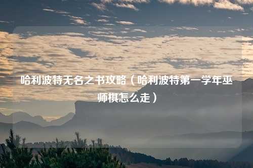哈利波特无名之书攻略（哈利波特第一学年巫师棋怎么走）