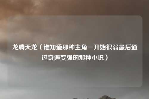 龙腾天龙(谁知道那种主角一开始很弱最后通过奇遇变强的那种小说)