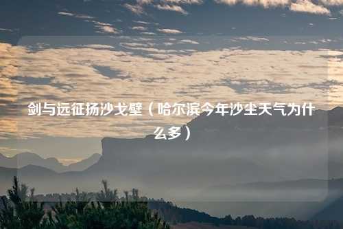 剑与远征扬沙戈壁（哈尔滨今年沙尘天气为什么多）