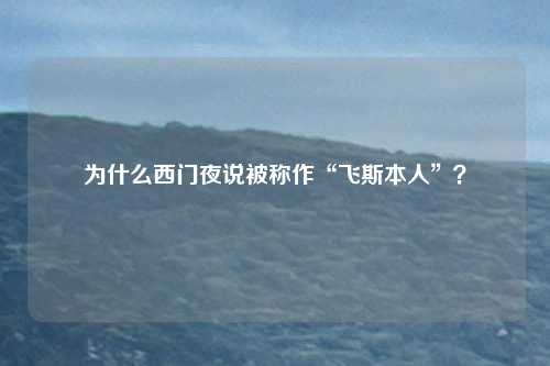为什么西门夜说被称作“飞斯本人”？