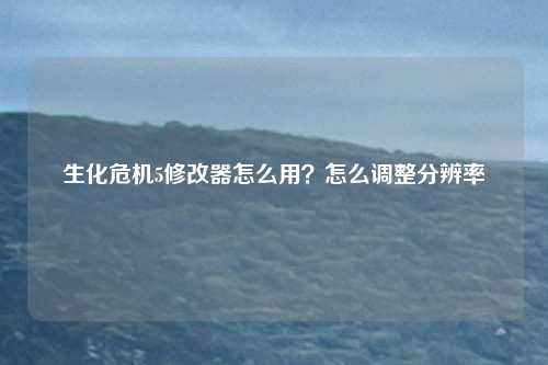 生化危机5修改器怎么用？怎么调整分辨率