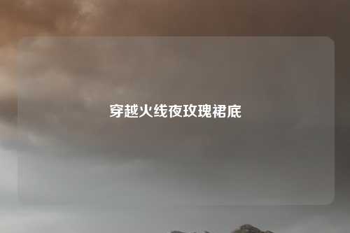 穿越火线夜玫瑰裙底