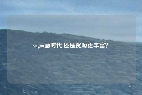 vagaa画时代,还是资源更丰富？