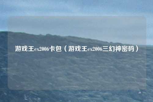 游戏王ex2006卡包（游戏王ex2006三幻神密码）