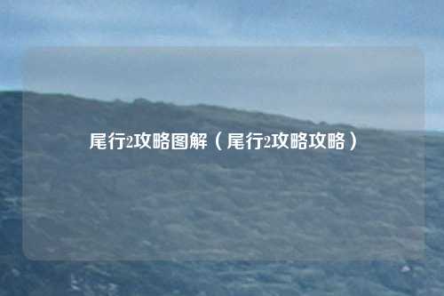 尾行2攻略图解（尾行2攻略攻略）