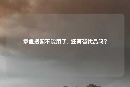 章鱼搜索不能用了,  还有替代品吗？