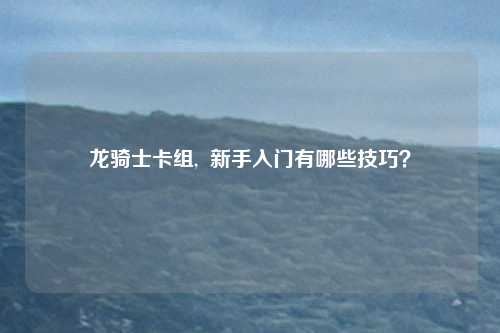 龙骑士卡组,  新手入门有哪些技巧？