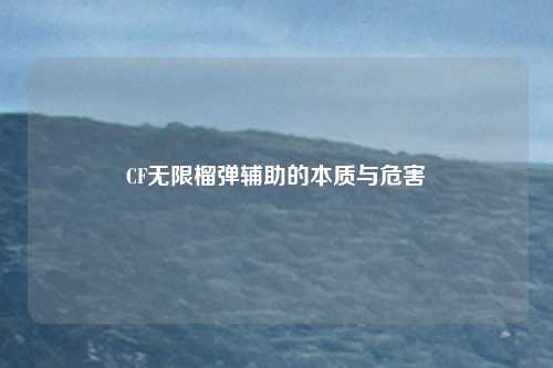 CF无限榴弹辅助的本质与危害