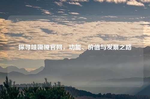 探寻哇嘎嘎官网，功能、价值与发展之路