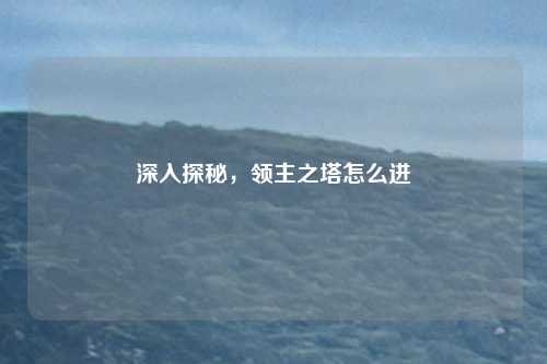 深入探秘，领主之塔怎么进