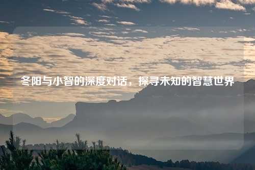 冬阳与小智的深度对话，探寻未知的智慧世界