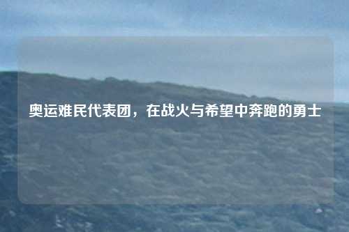 奥运难民代表团,在战火与希望中奔跑的勇士