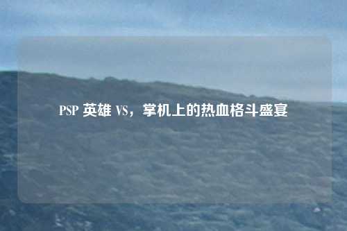 PSP 英雄 VS，掌机上的热血格斗盛宴