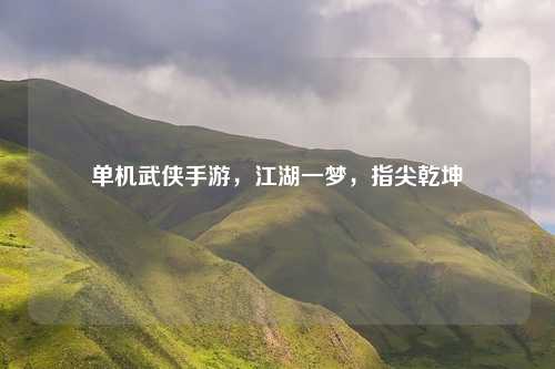 单机武侠手游，江湖一梦，指尖乾坤
