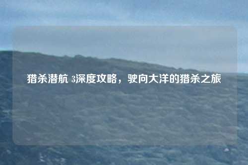 猎杀潜航 3深度攻略，驶向大洋的猎杀之旅