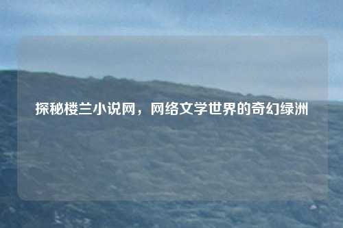 探秘楼兰小说网，网络文学世界的奇幻绿洲