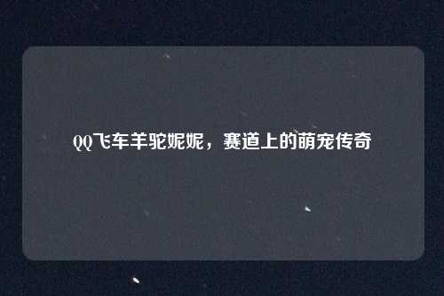 QQ飞车羊驼妮妮，赛道上的萌宠传奇