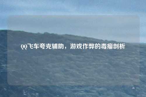 QQ飞车夸克辅助，游戏作弊的毒瘤剖析