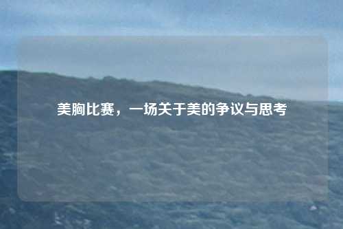 美胸比赛，一场关于美的争议与思考