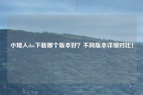 小矮人dos下载哪个版本好？不同版本详细对比！