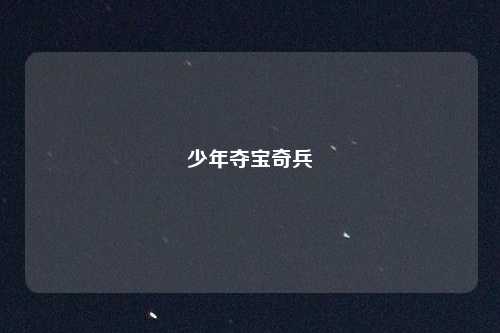 少年夺宝奇兵