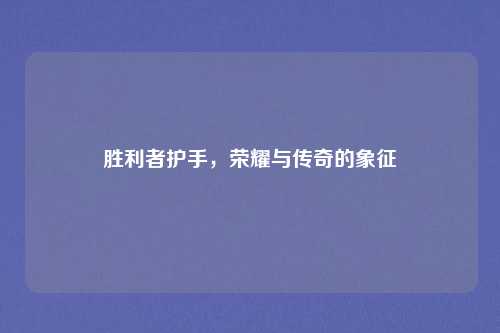 胜利者护手，荣耀与传奇的象征