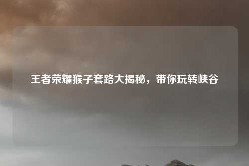 王者荣耀猴子套路大揭秘，带你玩转峡谷